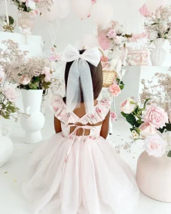 Dottie Flower Candy Pink Girl Floral Party Dress