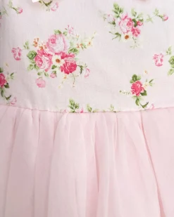 Dottie Flower Candy Pink Girl Floral Party Dress