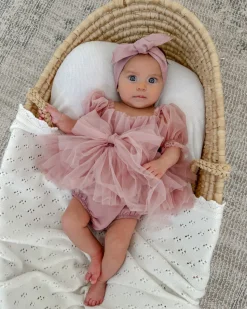 Dusty Rose Baby Girl Tulle Hair Accessories