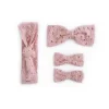 Dusty Rose Broderie Anglaise Baby Girl Hair Accessories