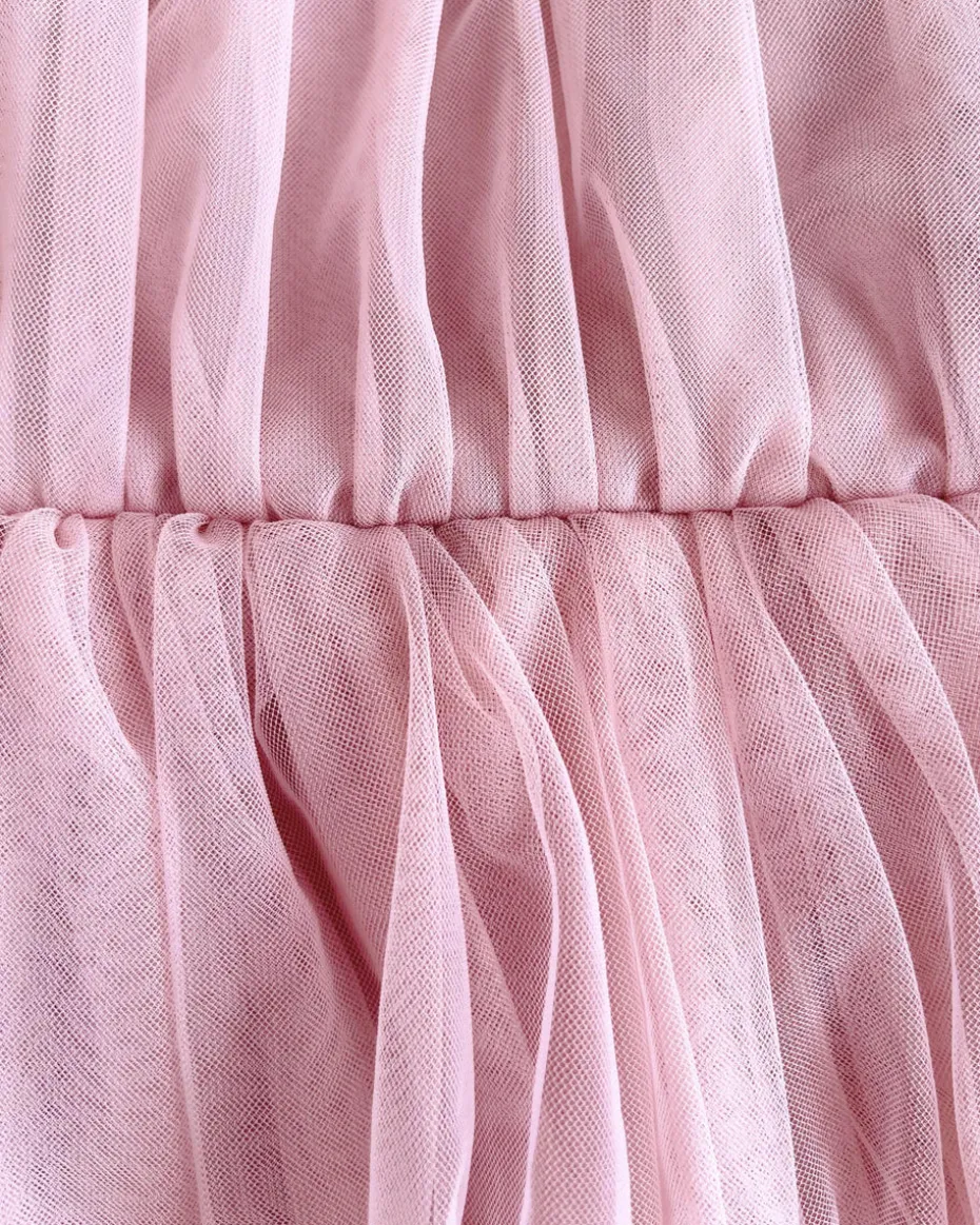Dusty Rose Flower Fairy Baby Girl Romper