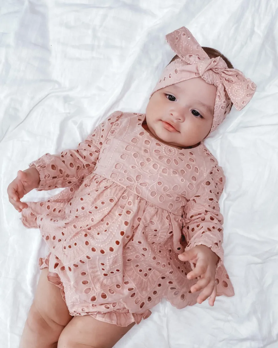 Dusty Rose Ivy Baby Girl Two Piece Set