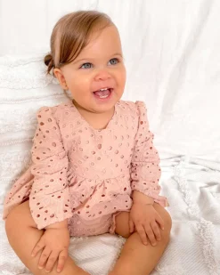 Dusty Rose Ivy Baby Girl Two Piece Set