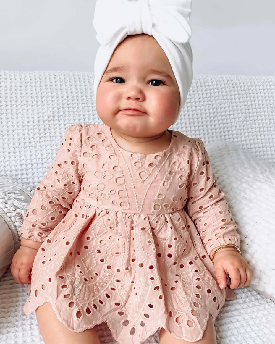 Dusty Rose Ivy Baby Girl Two Piece Set