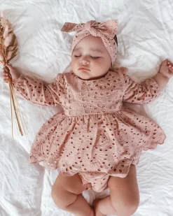 Dusty Rose Ivy Baby Girl Two Piece Set