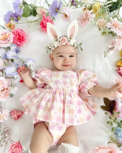Ellie May Baby Girl Floral Romper