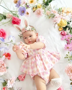 Ellie May Baby Girl Floral Romper
