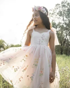 Enchanted Rose Heavenly Pink Girls Party Dress