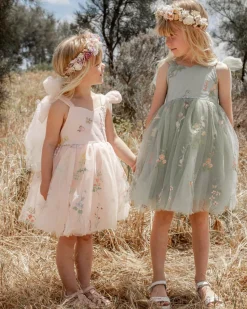 Enchanted Rose Heavenly Pink Girls Party Dress