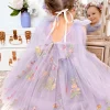 Enchanted Rose Lavender Girls Party Dress
