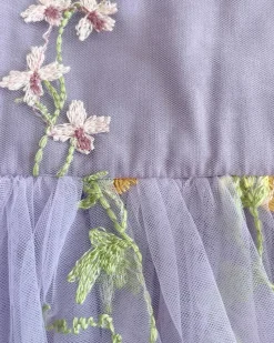 Enchanted Rose Lavender Girls Party Dress
