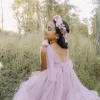 English Rose Dusty Rose Flower Girl Dress
