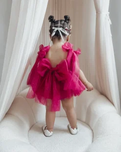 English Rose Romper Ruby Red Sparkle Baby Girl Romper