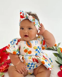 Euro Summer Baby Girls Floral Romper