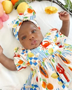 Euro Summer Baby Girls Floral Romper