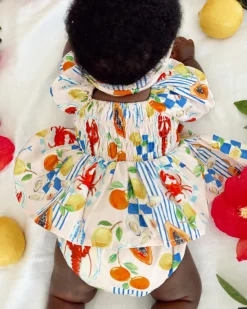 Euro Summer Baby Girls Floral Romper