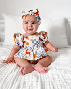Euro Summer Baby Girls Floral Romper