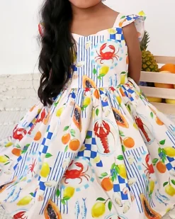 Euro Summer Girls Floral Dress