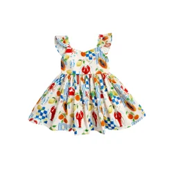 Euro Summer Girls Floral Dress