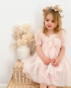 Fairy Wonderland Pastel Pink Girls Party Dress