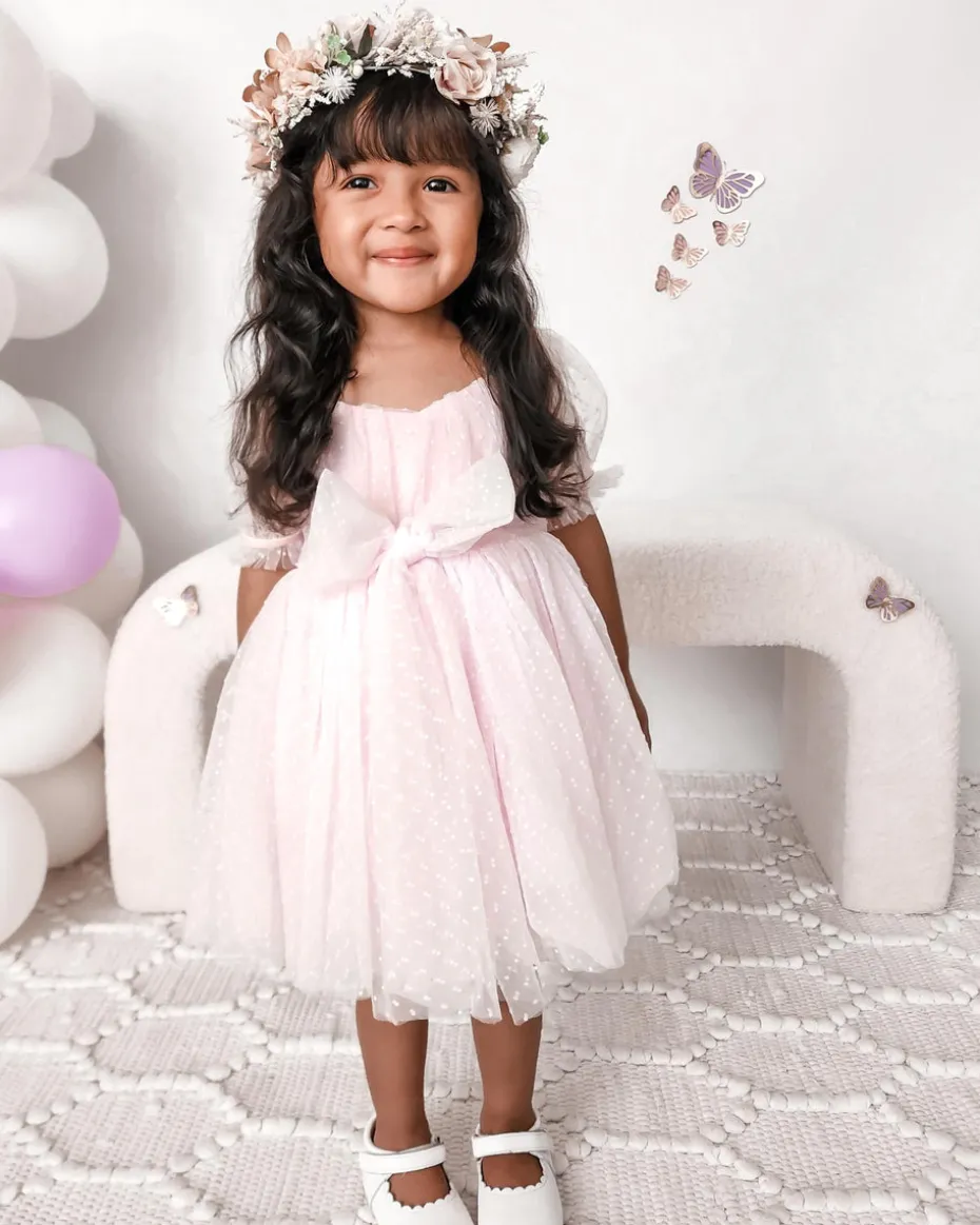 Fairy Wonderland Sweet Lilac Girls Party Dress