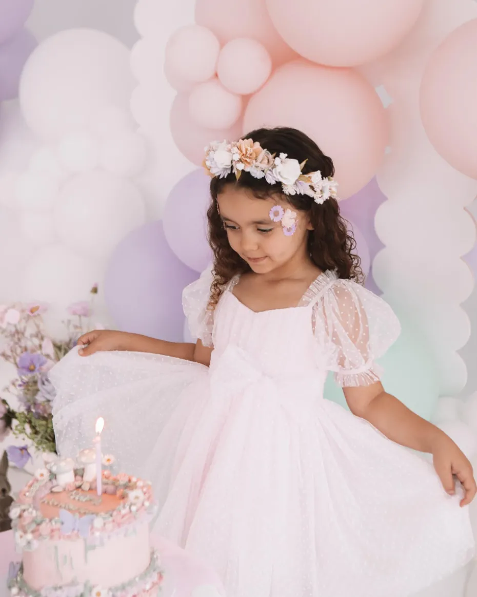 Fairy Wonderland Sweet Lilac Girls Party Dress