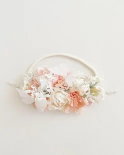 Fauna Peaches and Cream Stretch Baby Girls Flower Crown