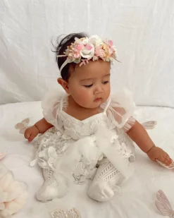 Fauna Perfect Pink Stretch Baby Flower Crown
