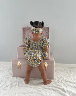 Florence Rose Baby Girl Floral Romper