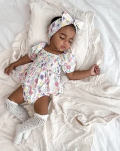 Florie Baby Girl Floral Romper