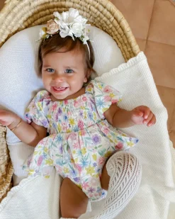 Florie Baby Girl Floral Romper