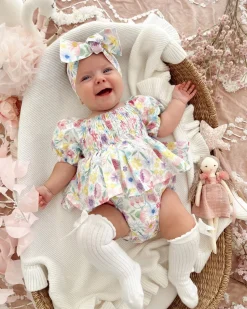 Florie Baby Girl Floral Romper