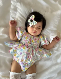 Florie Baby Girl Floral Romper