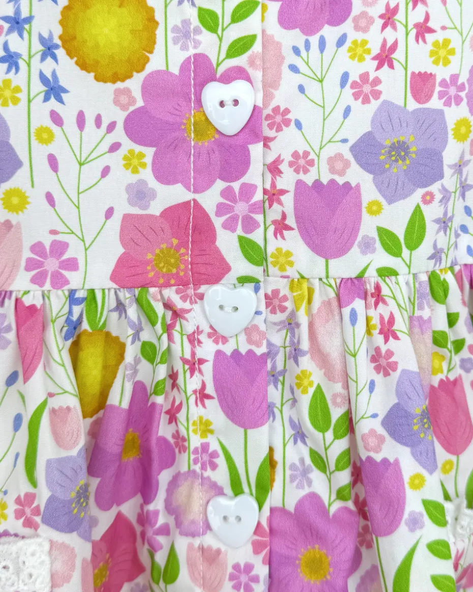 Flower Fields Baby Girl Floral Romper