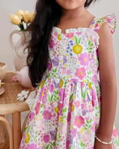 Flower Fields Girls Floral Dress
