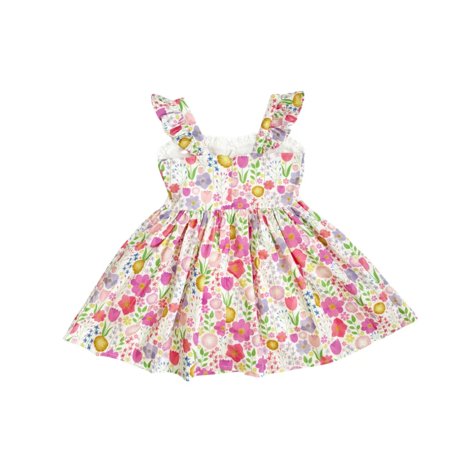 Flower Fields Girls Floral Dress