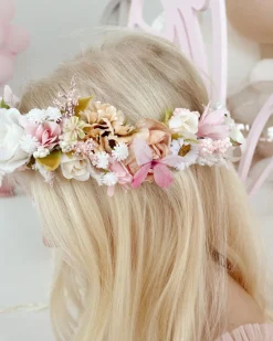 Flutter Perfect Pink Girls Flower Crown