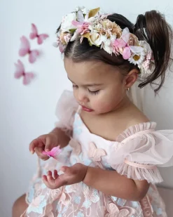 Flutter Perfect Pink Girls Flower Crown