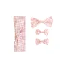 Frankie Pink Gingham Baby Girl Hair Accessories