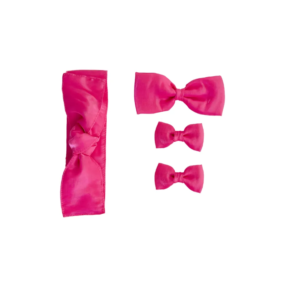 Fuchsia Pink Dolly Baby Girl Hair Accessories
