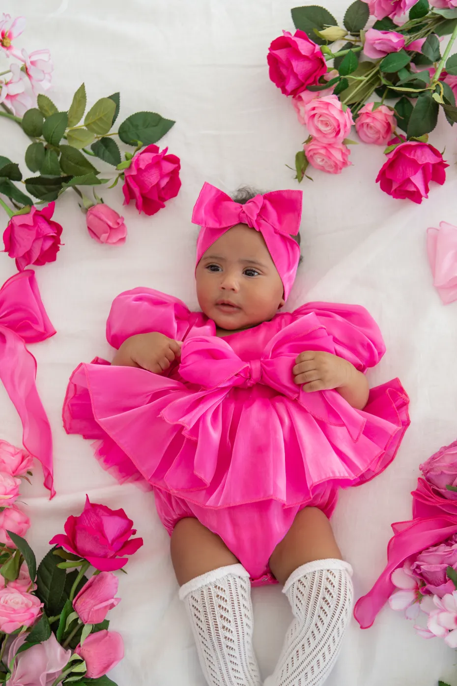 Fuchsia Pink Dolly Baby Girl Hair Accessories