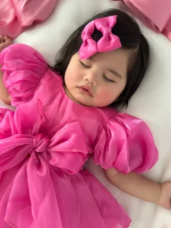 Fuchsia Pink Dolly Baby Girl Hair Accessories