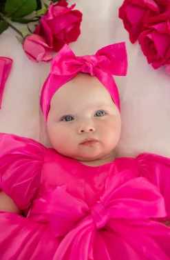Fuchsia Pink Dolly Baby Girl Hair Accessories