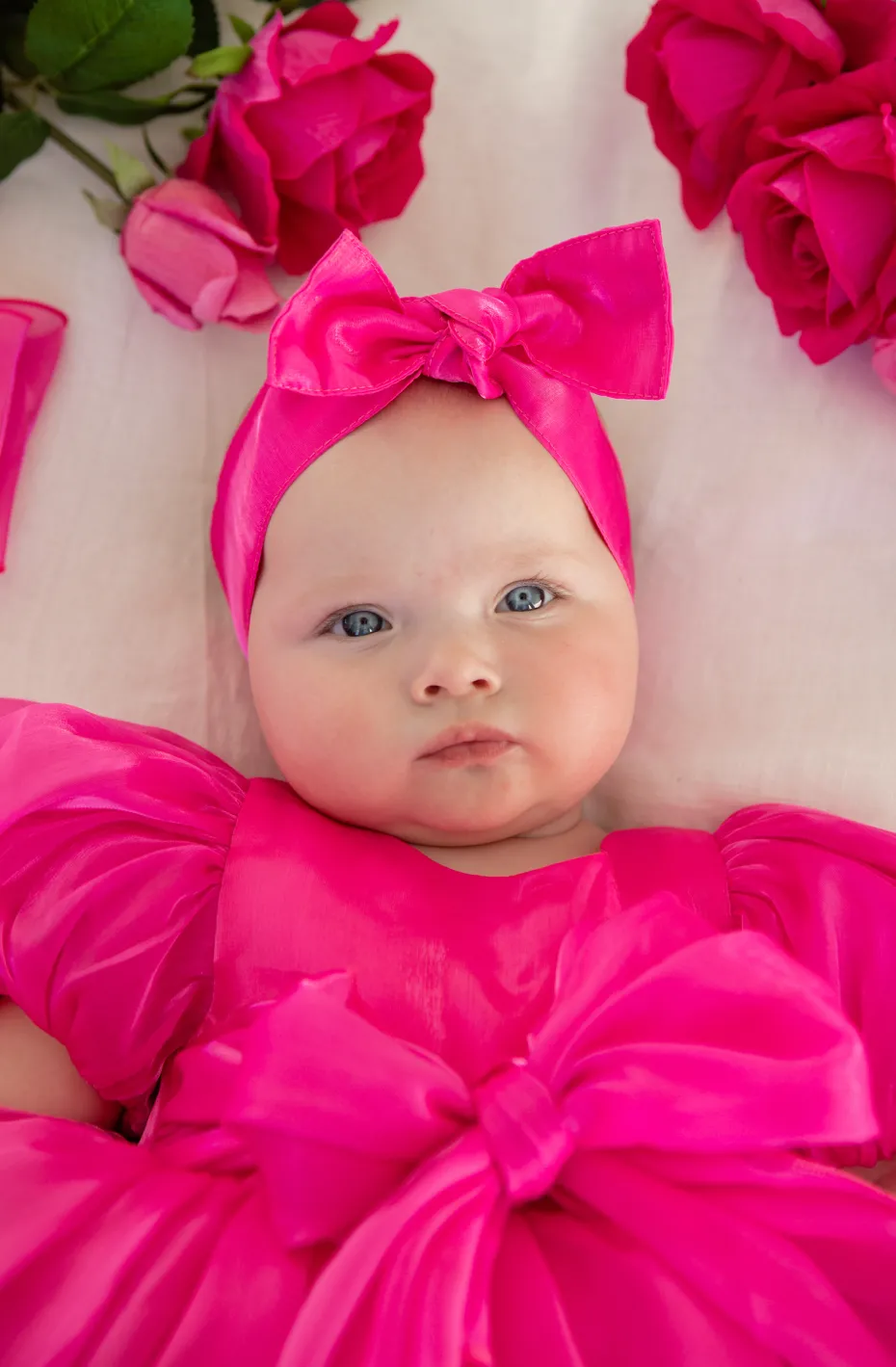 Fuchsia Pink Dolly Baby Girl Hair Accessories
