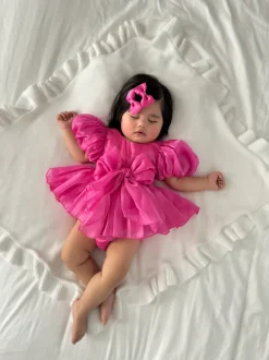 Fuchsia Pink Dolly Baby Girl Hair Accessories