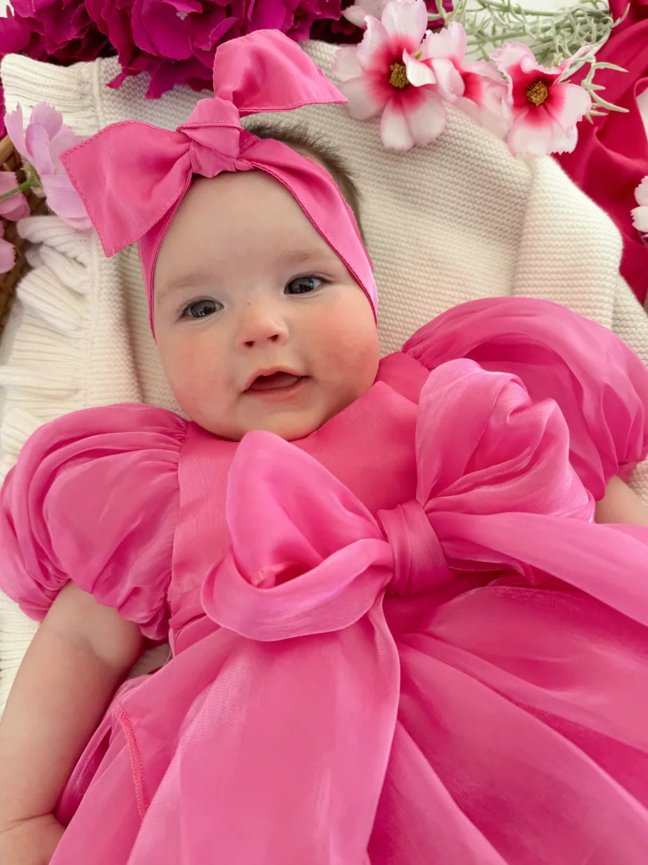 Fuchsia Pink Dolly Baby Girl Hair Accessories