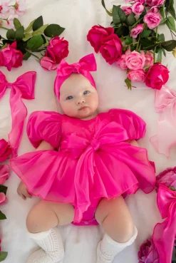 Fuchsia Pink Dolly Baby Girl Hair Accessories