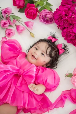 Fuchsia Pink Dolly Baby Girl Hair Accessories