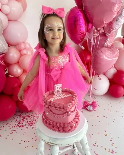 Fuchsia Pink Sparkle Baby Girl Hair Accessories