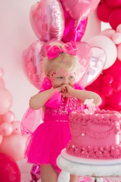 Fuchsia Pink Sparkle Baby Girl Hair Accessories